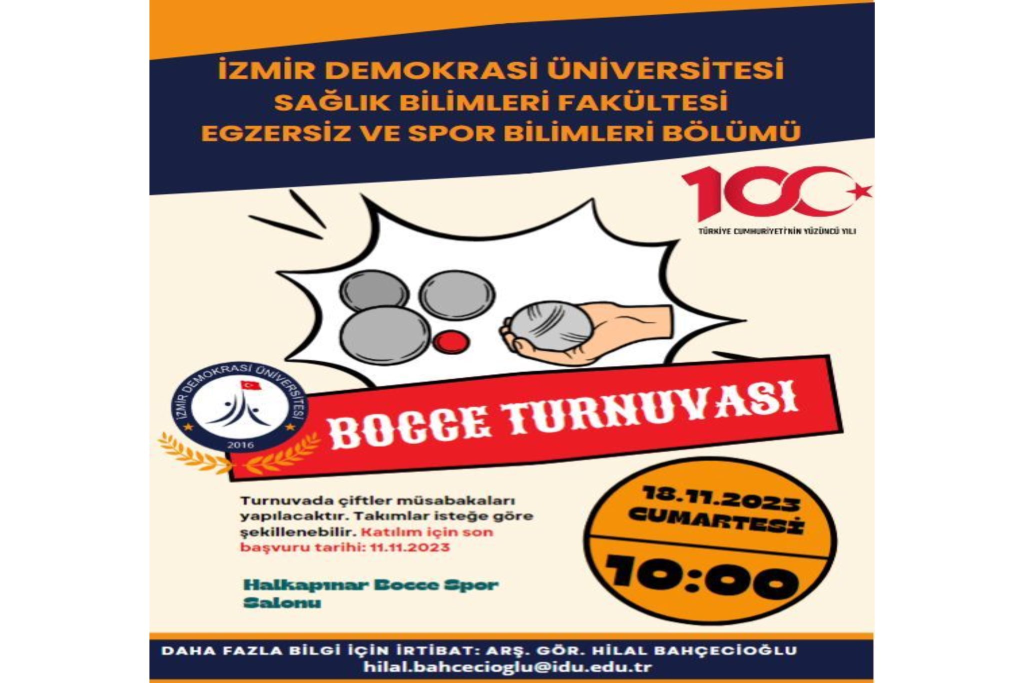 Cumhuriyetimizin 100. Yılı Etkinlikleri İzmir Demokrasi Üniversitesi Bocce Turnuvası