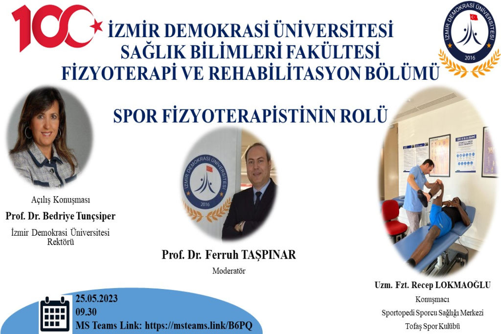 Fizyoterapi ve Rehabilitasyon Bölümü "Spor Fizyoterapistinin Rolü" Etkinliği