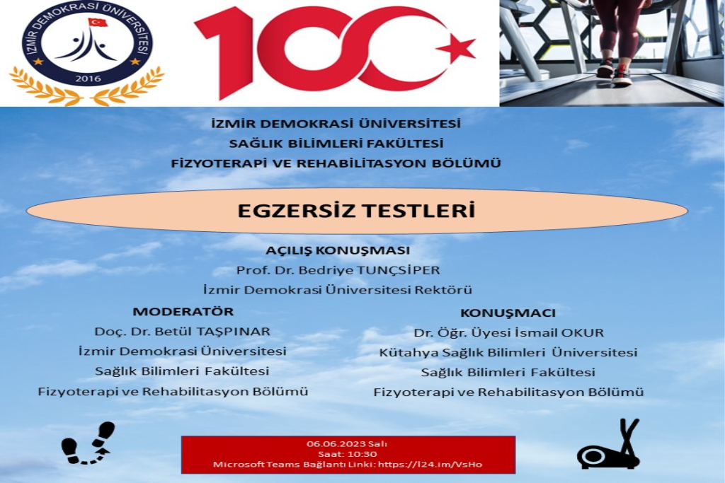 Fizyoterapi ve Rehabilitasyon Bölümü "Egzersiz Testleri" Etkinliği